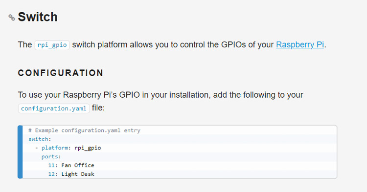 Raspberry Pi GPIO Configuration