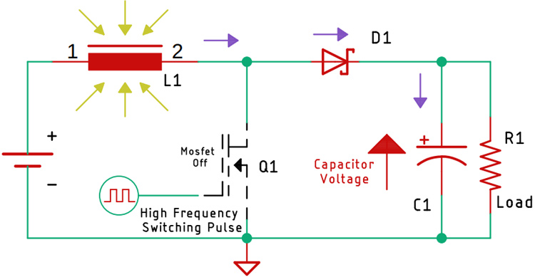 Working of Boost Converter Circuit 