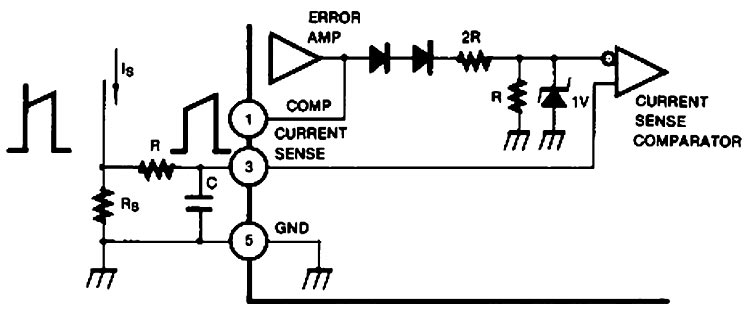 UC3843 Error Amp Configuration