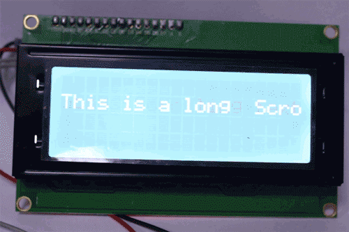 Scrolling Text on LCD using Raspberry Pi