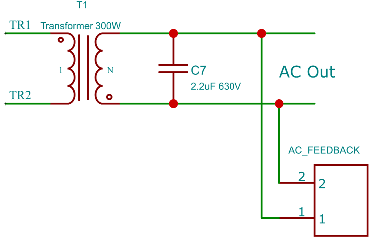 Sinewave Inverter Transformer Circuit