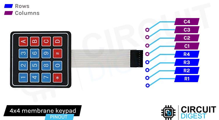 Membrane Keypad Pinout