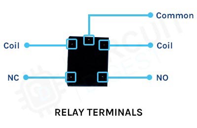Single Channel Relay Module Parts Name