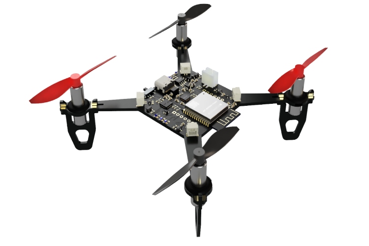 Fully Assembled Drone 3D View