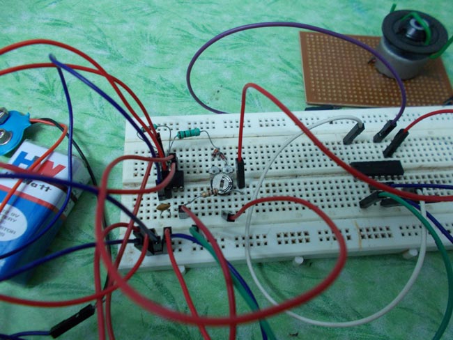 Simple DC Motor Speed Control Circuit using 555 Timer IC