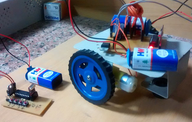 RF Controlled Robot without Microcontroller