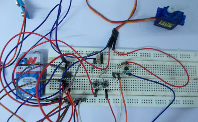 Servo Tester Circuit using IC 555