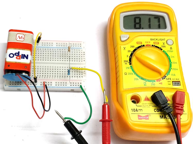 Voltage Divider Circuit Example