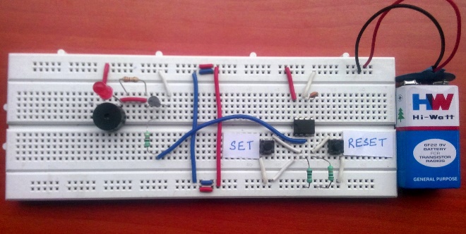 Panic Alarm Circuit using 555 Timer IC