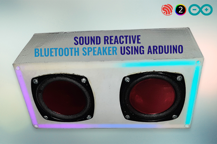 Arduino Bluetooth Speaker with Reactive NeoPixel LEDs