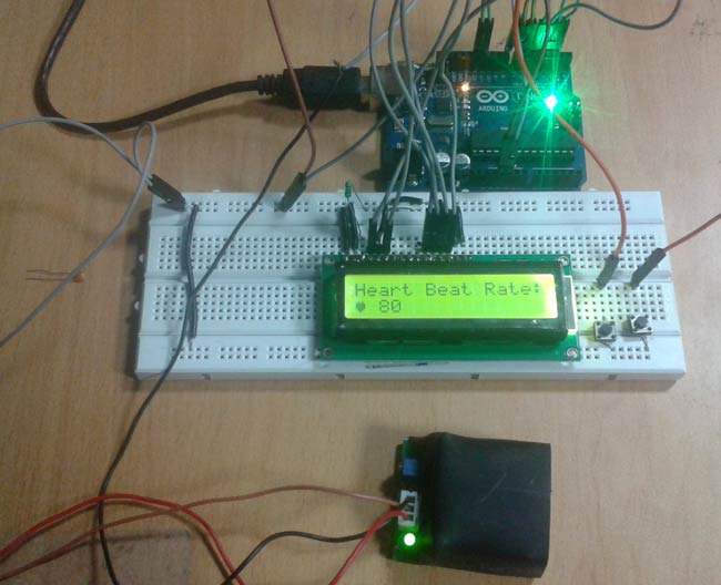 Heartbeat Monitor Project using Arduino