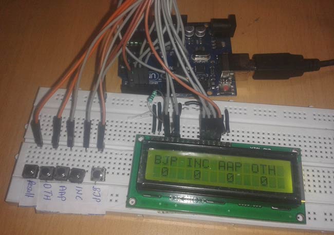 Arduino Based Electronic Voting Machine