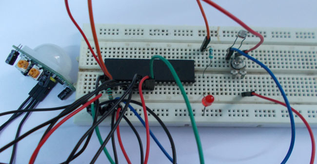Automatic Staircase Lighting using PIR Sensor and AVR Microcontroller