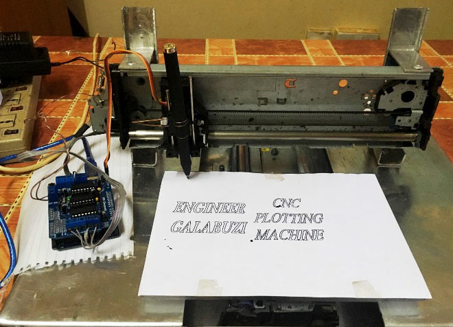 DIY Arduino based Simple CNC Plotter Machine