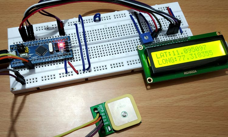 Interfacing GPS module with STM32F103C8 to get Location Coordinates