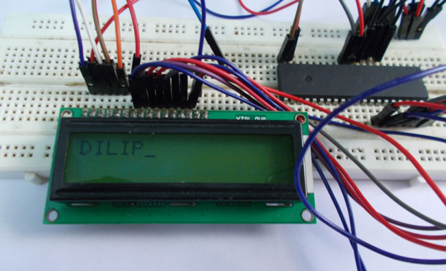 Interfacing Lcd With Atmega32 Microcontroller Circuit Digest