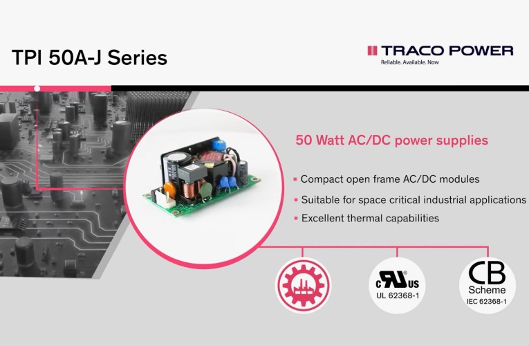 50 Watt AC/DC Open Frame Power Supplies Series