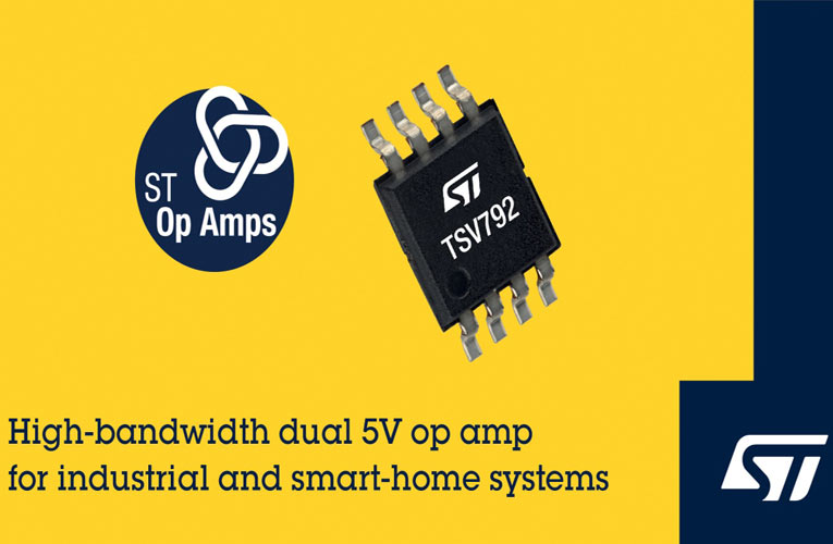 TSV792 50MHz Precision Operational Amplifier from STMicroelectronics 