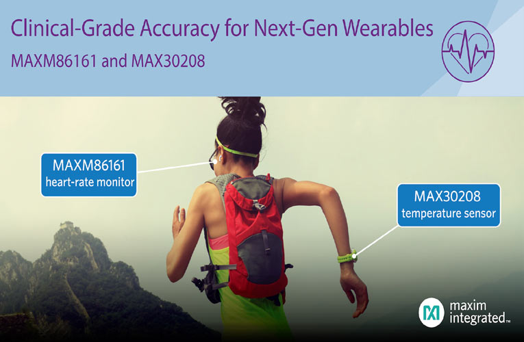 Maxim’s Healthcare Sensors Enable Ultra-Small Size, Lowest Power and Clinical-Grade Accuracy for Next-Generation Wearables