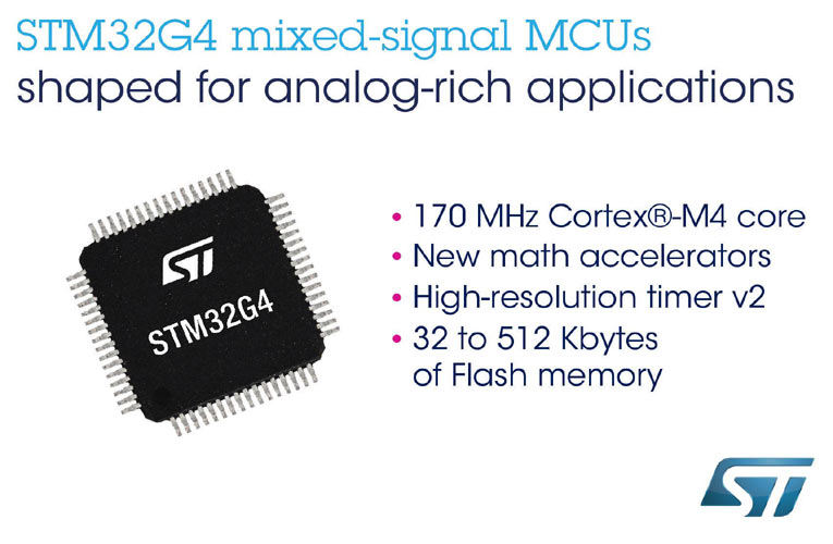 STM32G4 Microcontrollers for Better Performance, Efficiency, and Security of Next-Generation Digital Power Applications