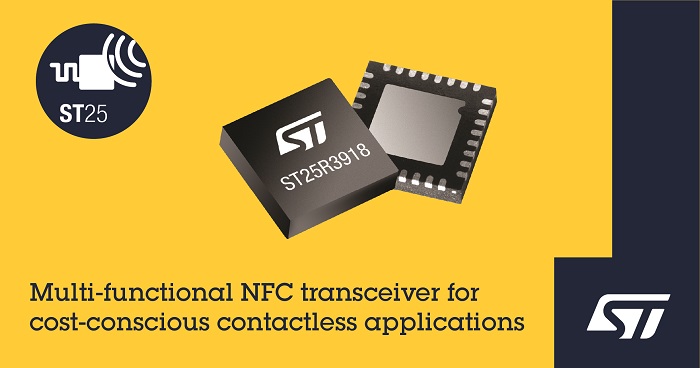 Multi-Functional ST25R3918 NFC Transceiver 