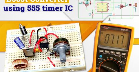 555 Timer based DC DC Boost Converter