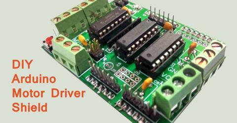 DIY Arduino Motor Driver Shield PCB