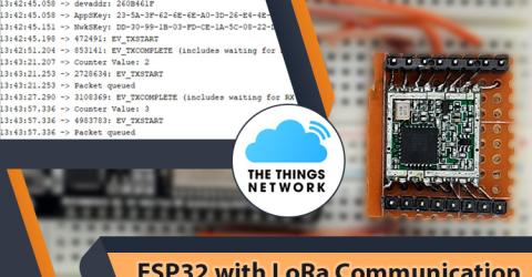 ESP32 LoRa Communication with The Things Network