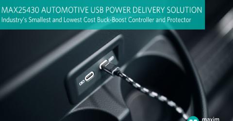 Maxim Integrated’s MAX25430 Automotive Buck-Boost Controller 
