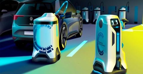 Volkswagen Mobile Charging Robot 