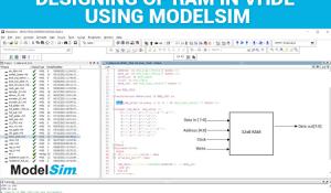 Designing of RAM in VHDL using ModelSim