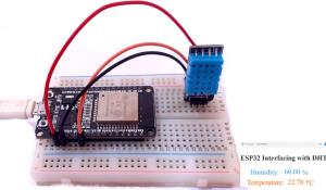 IoT based Temperature and Humidity measurement using ESP32 and DHT11 Sensor