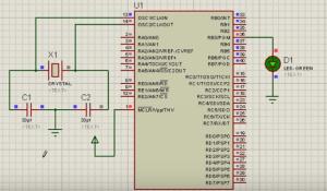 Writing the first PIC microcontroller program to blink an LED