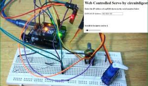 Web Controlled Servo using Arduino and Wi-Fi