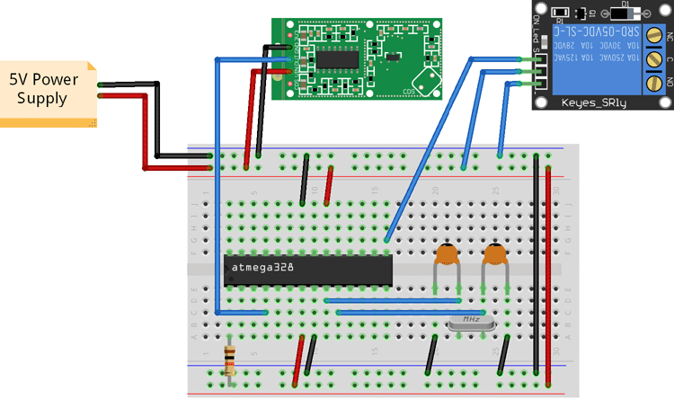 Motion Controlled Fan Circuit