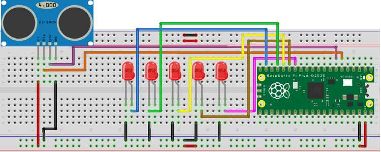 Raspberry Pi Pico Distance Meter