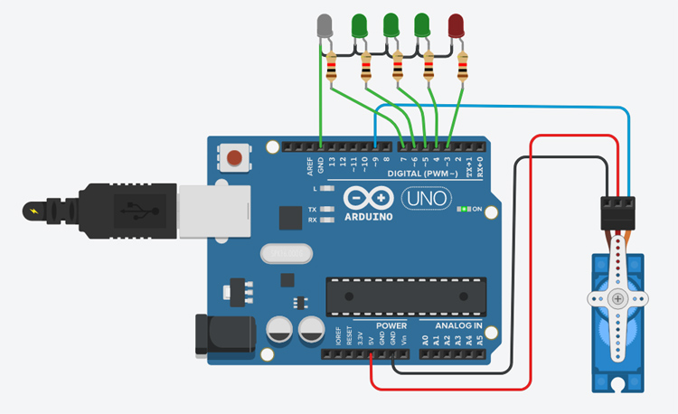 Gesture Control System Circuit Diagram