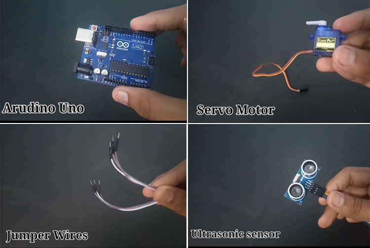 Smart Dustbin Required Components