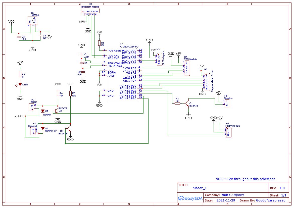 Coffee Alarm Circuit Diagram