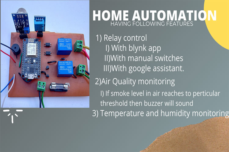Complete home automation using nodemcu and blynk