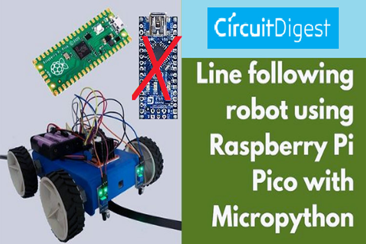Raspberry Pi Pico based Line Following Robot