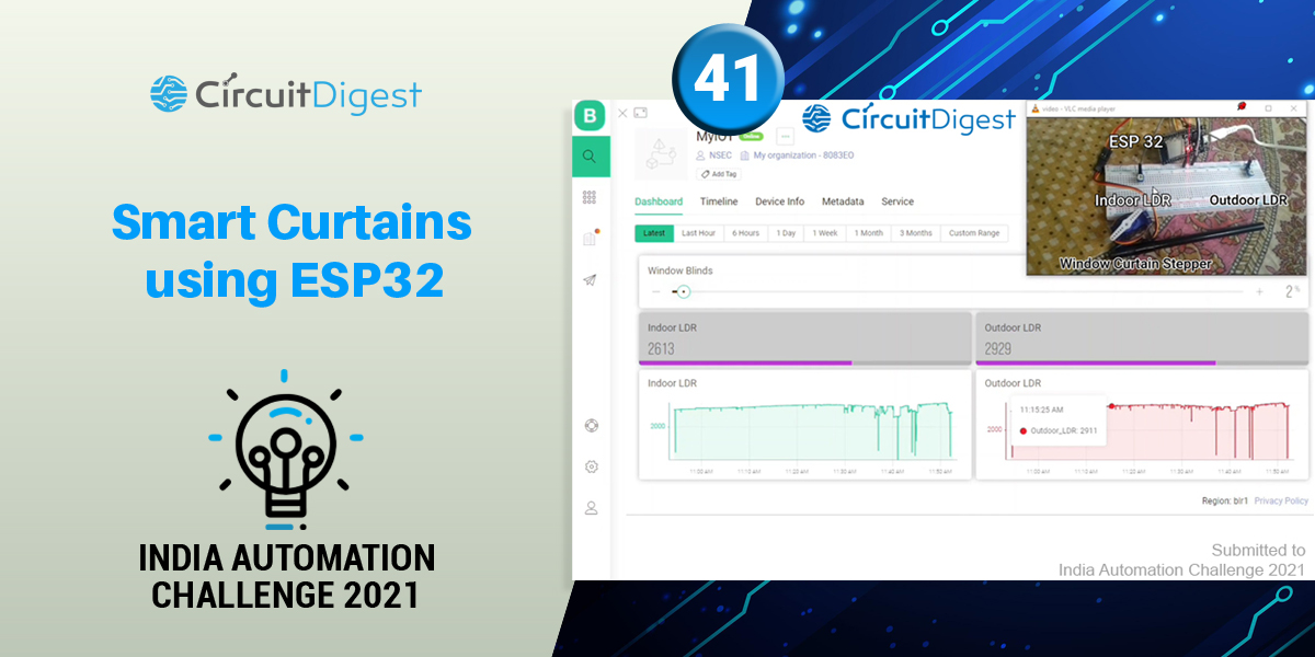 Smart Curtains using ESP32