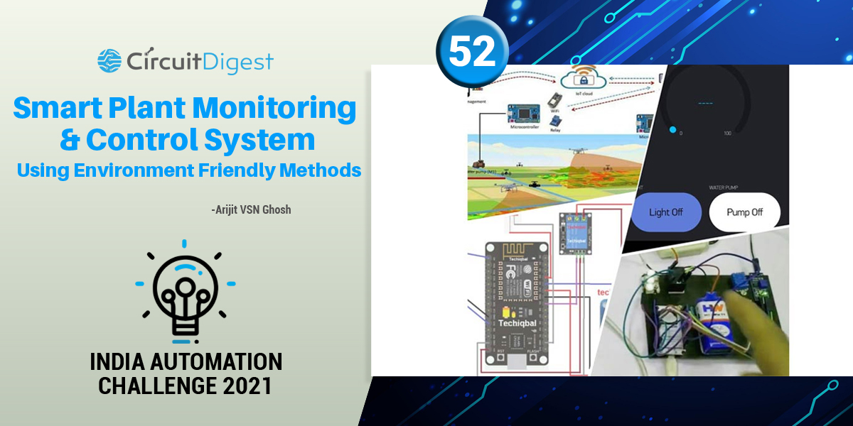 smart plant monitoring and control system using environment friendly