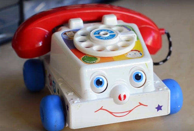 Talking Fisher Price smartphone - Raspberry Pi