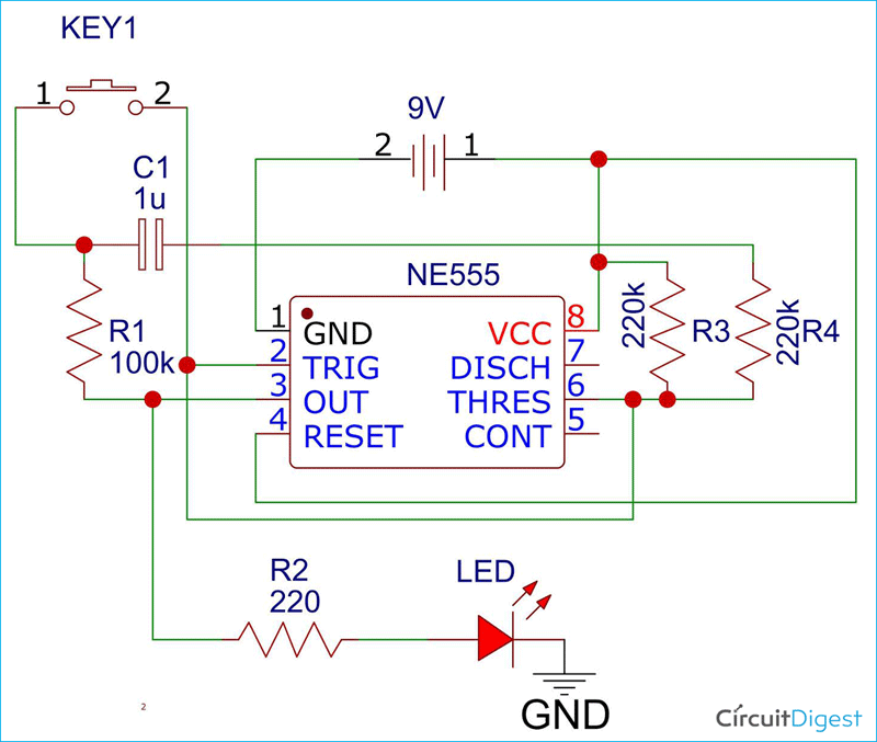 Latch Press On Switch Circuit Diagram