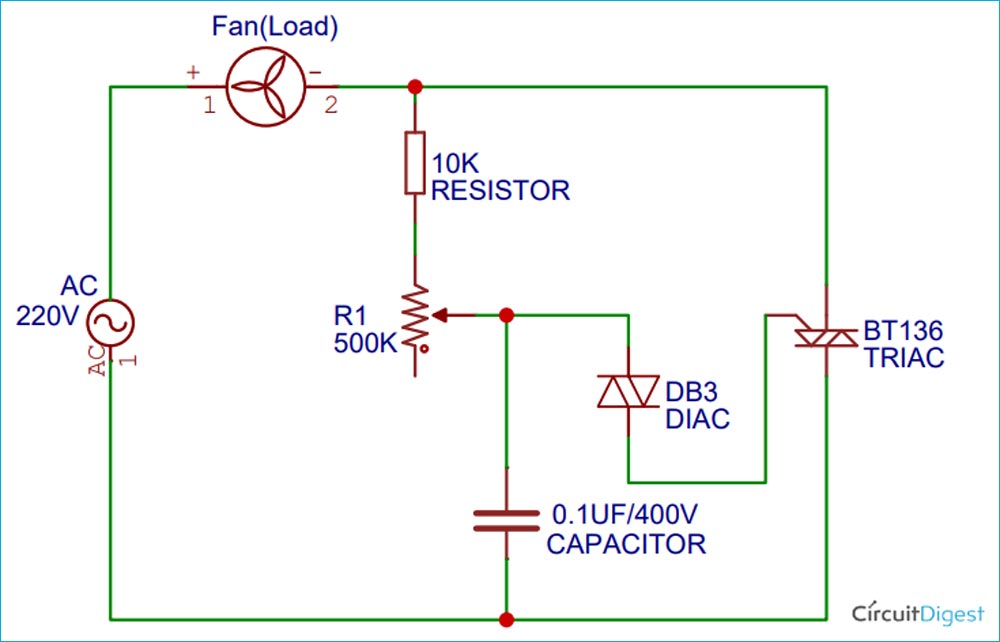 Simple Fan Regulator Circuit To Control