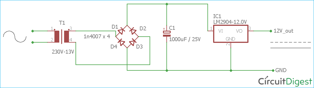 Ac Adapter Circuit Diagram