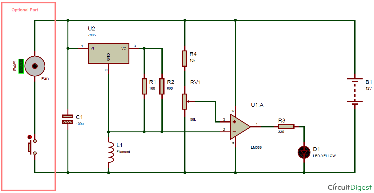 Air flow detector circuit diagram