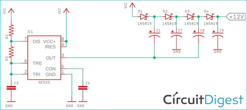 Charge Pump Booster Circuit Diagram