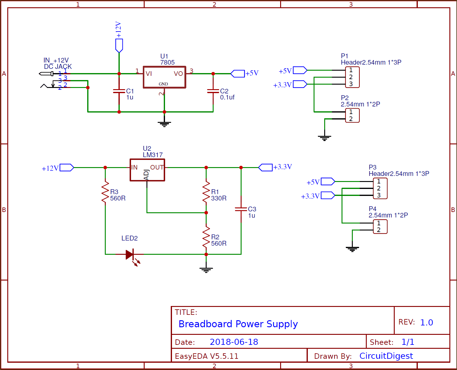 Power Supply Diagram - Visual Diagram